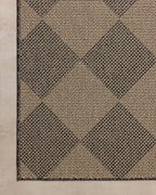 Loloi Chris Loves Julia Providence Collection PRC-04 Graphite/Sand 7'-6" x 7'-6", .12" Pile Height, Indoor/Outdoor Round Area Rug