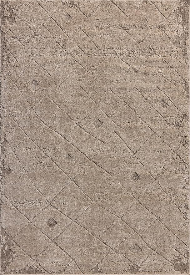 Loloi Amber Lewis Monty Collection MOT-05 Beige/Natural 6'-7" x 9'-3", .50" Pile Height, Area Rug