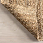 nuLOOM 2x8 Rigo Jute Hand Woven Area Rug, Natural, Solid Farmhouse Design, Natural Fiber, For Bedroom, Living Room, Dining Room, Hallway, Office, Kitchen, Entryway