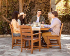 POLYWOOD Lakeside 7-Piece Outdoor Dining Set, Recycled Plastic Patio Furniture Table and Chairs, All-Weather, White