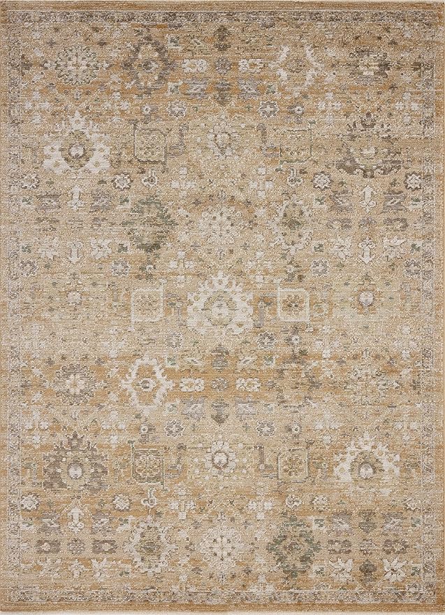 Loloi Magnolia Home by Joanna Gaines Pace Collection PAC-07 Sunset/Stone 9'-6" x 9'-6" Round Area Rug