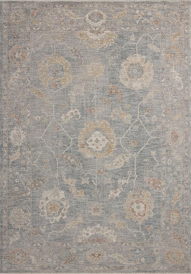 Loloi Chris Loves Julia Louisa Collection LOI-02 Ocean/Sunset 2'-7" x 14', .38" Pile Height, Runner Rug