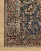 Loloi Chris Loves Julia Jules Collection JUL-10 Ocean/Spice 5'-0" x 7'-6", .13" Pile Height, Area Rug