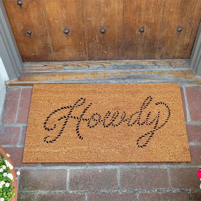 KAF Home New Coir Doormat, Heavy-Duty, Weather Resistant