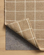 Loloi Chris Loves Julia Fletcher Collection FLE-01 Natural/Ivory 9'-3" x 13', .37" Pile Height, Area Rug