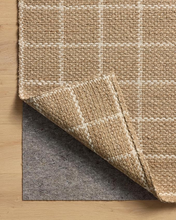 Loloi Chris Loves Julia Fletcher Collection FLE-01 Natural/Ivory 9'-3" x 13', .37" Pile Height, Area Rug