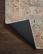 Loloi Adrian Collection ADR-06 Ocean/Clay 2'-6" x 7'-6", .19" Thick Runner Rug