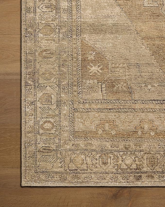 Loloi Amber Lewis Cambria Collection CBR-03 Taupe/Antique Bronze 2'-0" x 5'-0" Accent Rug Jute, Neutral, Vintage Style, Antique Tone, Living, Bedroom, Dining, Carpet