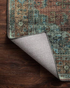 Loloi Skye Collection SKY-07 Terracotta/Sky 9'-0" x 12'-0" Area Rug