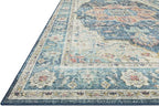 Loloi II Skye Collection SKY-12 Ocean/Multi 2'-6" x 7'-6" Runner Rug