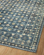 Loloi Rifle Paper Co. Eden Collection EDE-03 Lattice Indigo 2'-6" x 9'-6" Runner Rug feat. CloudPile™