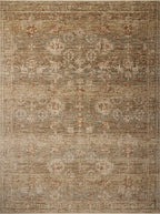 Loloi Magnolia Home by Joanna Gaines Junie Collection JUE-03 Spice/Multi 5'-3" x 5'-3", .38" Pile Height Round Area Rug