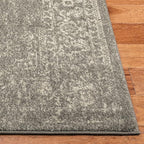SAFAVIEH Evoke Collection 2'2" x 9' Silver / Ivory EVK256S Oriental Distressed Non-Shedding Living Room Entryway Foyer Hallway Bedroom Runner Rug