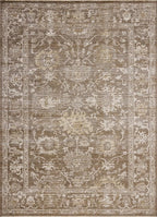 Loloi Magnolia Home by Joanna Gaines Pace Collection PAC-01 Bark/Natural 9'-6" x 9'-6" Round Area Rug