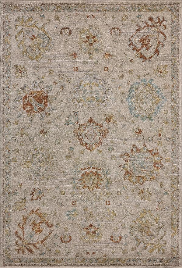 Loloi Magnolia Home by Joanna Gaines Mona Collection MOA-02 Oatmeal/Multi 10'-0" x 14'-0" Area Rug