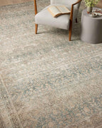 Loloi Angela Rose Aubrey Collection AUB-03 Jade/Natural 3'-9" x 5'-6", .19" Pile Height, Accent Rug