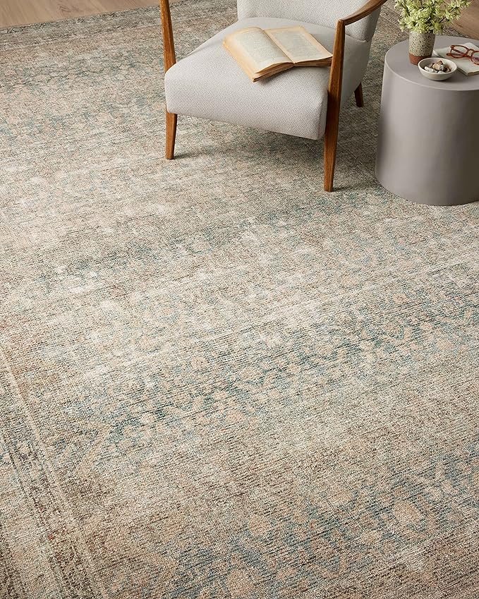 Loloi Angela Rose Aubrey Collection AUB-03 Jade/Natural 8'-3" x 11'-3", .19" Pile Height, Area Rug