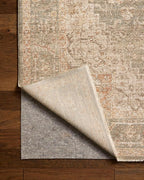 Loloi Chris Loves Julia Palma Collection PLM-08 Olive/Spice 5'-3" x 7'-6" Fringe Area Rug Vintage Style Boho Living Room Bedroom Carpet