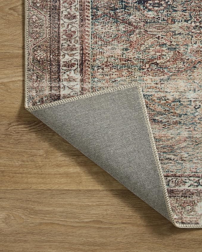 Loloi Chris Loves Julia Jules Collection JUL-09 Ink/Terracotta 8'-6'' x 11'-6'', .13" Pile Height, Area Rug
