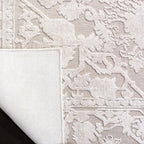 SAFAVIEH Area Rug 9x12 - Reflection Collection - Large - Cream & Ivory, Non-Shedding & Easy Cleaning, Ideal for Living Room, Bedroom, Dining Space (RFT665D)