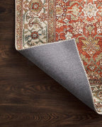 Loloi Layla Collection LAY-05 Ocean/Multi 5'-0" x 7'-6" .13" Thick Area Rug, Soft, Durable, Vintage Inspired, Distressed, Low Pile, Non-Shedding, Easy Clean, Printed, Living Room Rug
