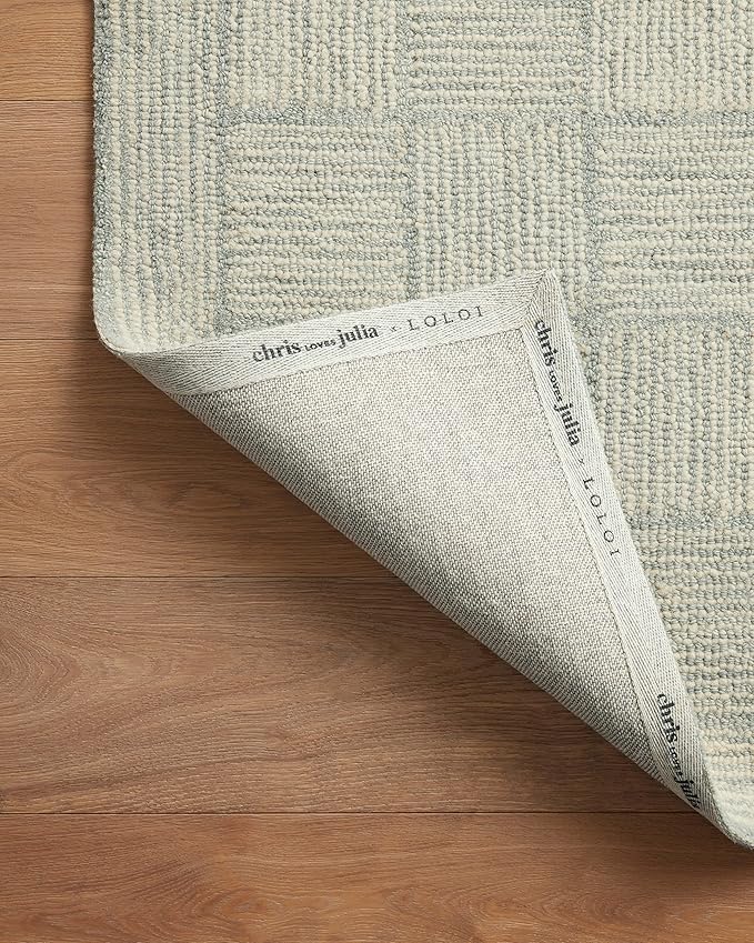 Loloi Chris Loves Julia Francis Collection FRA-03 Silver/Sky 11'-6" x 15' Area Rug