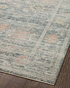 Loloi Magnolia Home by Joanna Gaines Millie Collection MIE-01 Blue/Multi 11'-6" x 15'-7", .25" Pile Height, Area Rug