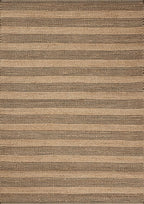 Loloi Chris Loves Julia Judy Collection JUD-06 Natural/Chocolate 2'-6" x 7'-6" Runner Rug