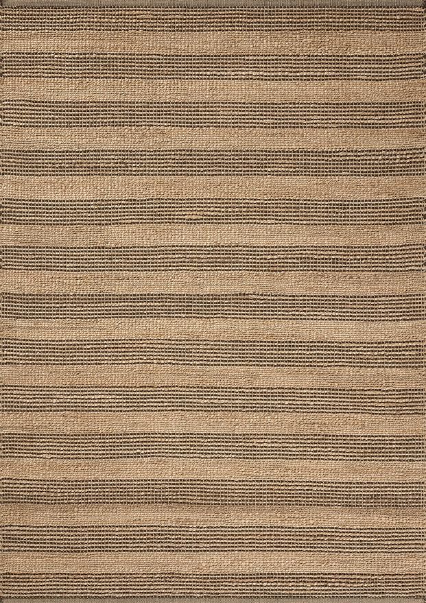 Loloi Chris Loves Julia Judy Collection JUD-06 Natural/Chocolate 5'-0" x 7'-6" Area Rug
