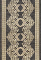 nuLOOM 10' x 13' Outdoor Tribal Geometric Area Rug, Stain Resistant, Weather Resistant, High Traffic, Patio, Balcony, Outside, Ranya Dark Grey