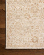 Loloi Chris Loves Julia Palma Collection PLM-04 Natural/Spice 2'-7" x 12'-0" Runner Rug Vintage Style Boho Living Room Bedroom Carpet