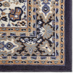 Home Dynamix Premium Sakarya Traditional Medallion Border Area Rug, Navy Blue, 21"x35" Rectangle