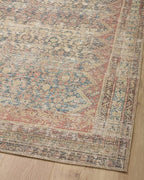 Loloi Angela Rose Aubrey Collection AUB-03 Ocean/Spice 2'-6" x 12'-0", .19" Pile Height, Runner Rug