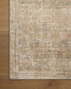 Loloi Amber Lewis Cambria Collection CBR-08 Ocean/Brick 2'-6" x 7'-6" Runner Rug Jute, Neutral, Vintage Style, Antique Tone, Living, Bedroom, Dining, Carpet