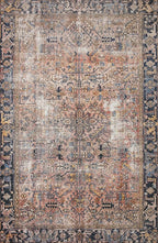 Loloi Chris Loves Julia Jules Collection JUL-02 Terracotta/Multi 2'-6'' x 7'-6'', .13" Pile Height, Runner Rug