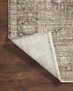 Loloi Magnolia Home by Joanna Gaines Millie Collection MIE-03 Charcoal/Dove 2'-3" x 3'-10", .25" Pile Height, Accent Rug