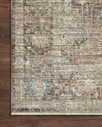 Loloi Magnolia Home by Joanna Gaines Millie Collection MIE-03 Charcoal/Dove 3'-6" x 5'-6", .25" Pile Height, Accent Rug