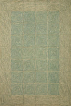 Loloi Chris Loves Julia Francis Collection FRA-02 Green/Natural 5'-0" x 7'-6" Area Rug