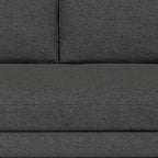 SIMPLIHOME Morrison 72-inch Wide Sofa in Charcoal Grey Woven-Blend Fabric, Handcrafted Mid-Century Modern Loveseat for Living Room or Family Room, Single Bench Cushion, Bolster Pillows