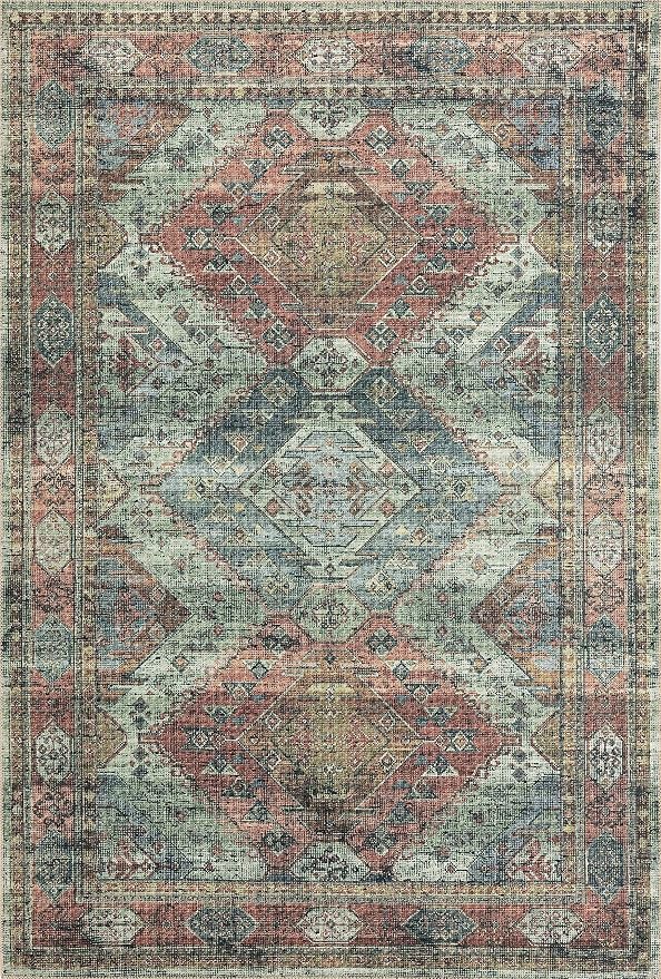 Loloi Skye Collection SKY-06 Apricot/Mist 9'-0" x 12'-0" Area Rug