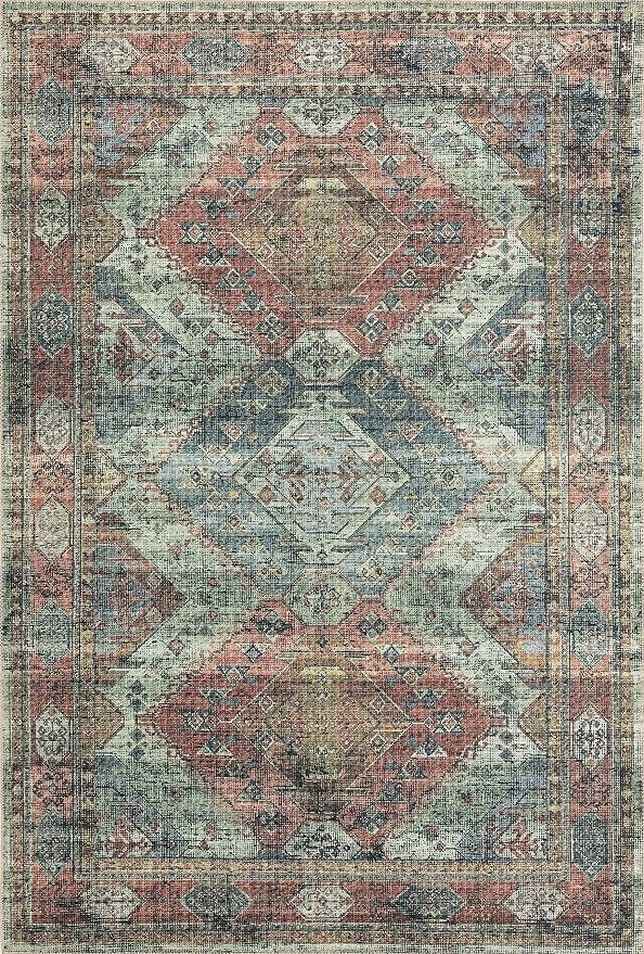 Loloi Skye Collection SKY-06 Apricot/Mist 6'-0" x 9'-0" Area Rug