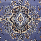 Home Dynamix Premium Sakarya Traditional Medallion Border Area Rug, Country Blue, 5'2"x7'4" Rectangle