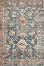 Loloi Skye Collection SKY-10 Sea/Rust 9'-0" x 12'-0" Area Rug